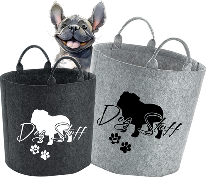 Dog Stuff Bag, Hunde Tasche, Spielzeugaufbewahrung, Filz