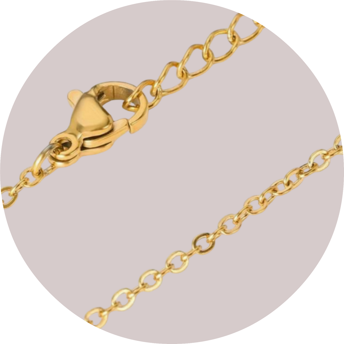 Engelsrufer stainless steel pendant "Gold" with animal hair hemisphere